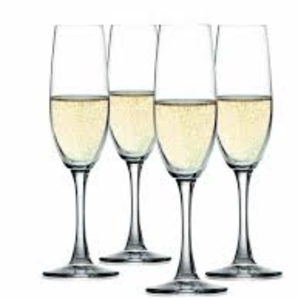 SPIEGELAU Salute Crystal Champagne Wine Glasses Set of 4 - Picture 9 of 10